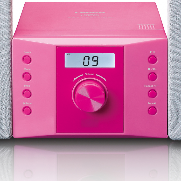 Lenco Micro set met CD FM radio AUX-IN stickers Roze Lenco Micro set met CD FM radio AUX-IN stickers Roze