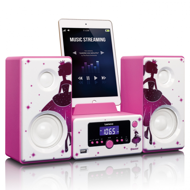 Lenco Micro set wekker Bluetooth® FM radio USB aux-in Princess