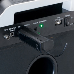 Lenco Set van 2 draadloze microfoons met draagbare ontvanger op batterijen Lenco Set van 2 draadloze microfoons met draagbare ontvanger op batterijen