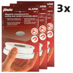 Alecto Magnetische montagekit voor rook- en CO-melders 3 stuks