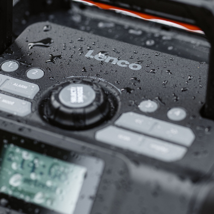 Lenco Krachtige draagbare outdoor DAB+/FM-radio met Bluetooth® IPX5 waterbestendig Grijs Lenco Krachtige draagbare outdoor DAB+/FM-radio met Bluetooth® IPX5 waterbestendig Grijs