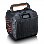 Lenco Krachtige draagbare outdoor DAB+/FM-radio met Bluetooth® IPX5 waterbestendig Grijs Lenco Krachtige draagbare outdoor DAB+/FM-radio met Bluetooth® IPX5 waterbestendig Grijs