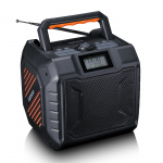 Lenco Krachtige draagbare outdoor DAB+/FM-radio met Bluetooth® IPX5 waterbestendig Grijs Lenco Krachtige draagbare outdoor DAB+/FM-radio met Bluetooth® IPX5 waterbestendig Grijs