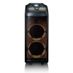 Lenco PA met LED-verlichting vooraan en discobal