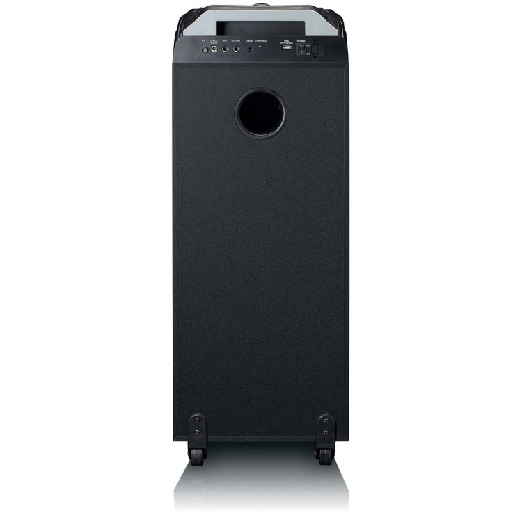 Lenco PA met LED-verlichting vooraan en discobal