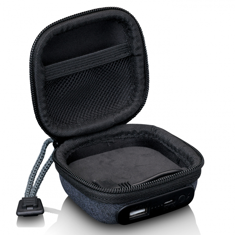 Lenco Koffer met ingebouwde powerbank Grijs Lenco Koffer met ingebouwde powerbank Grijs