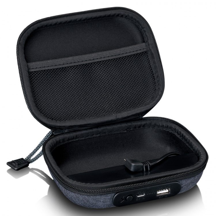 Lenco Koffer met ingebouwde powerbank Grijs Lenco Koffer met ingebouwde powerbank Grijs