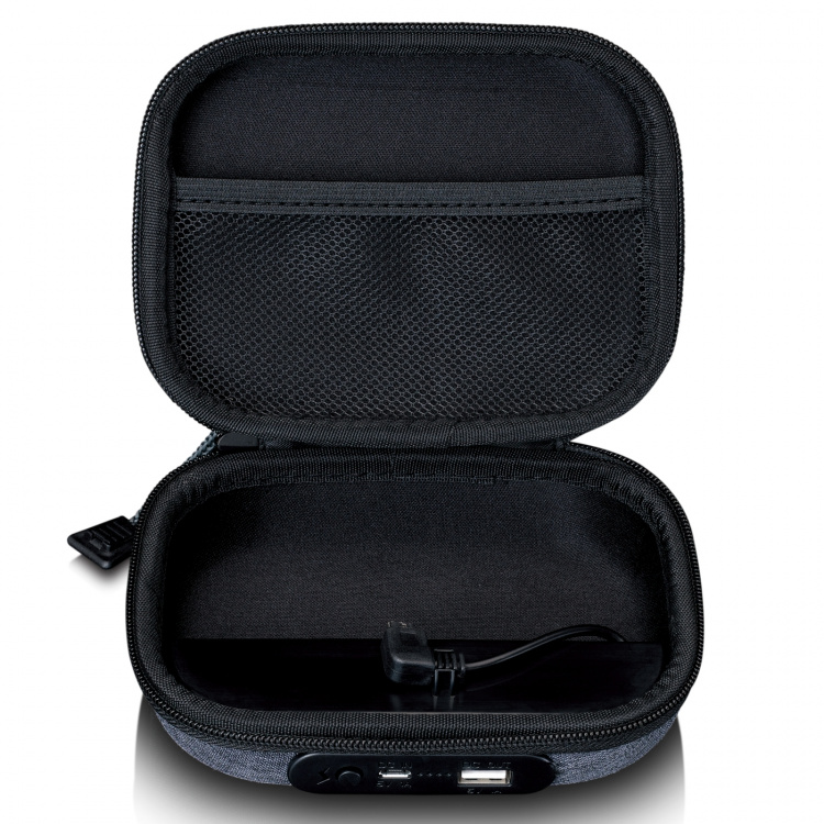 Lenco Koffer met ingebouwde powerbank Grijs Lenco Koffer met ingebouwde powerbank Grijs