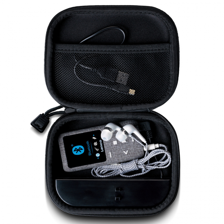 Lenco Koffer met ingebouwde powerbank Grijs