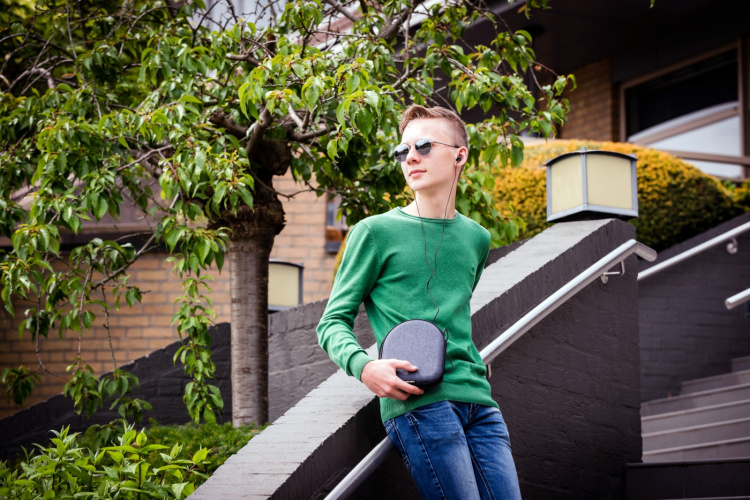 Lenco Powerbank hoesje voor Discman 5000mah Grijs