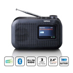 Lenco Draagbare DAB+/FM-radio met Bluetooth-kleurendisplaybatterij Zwart Lenco Draagbare DAB+/FM-radio met Bluetooth-kleurendisplaybatterij Zwart