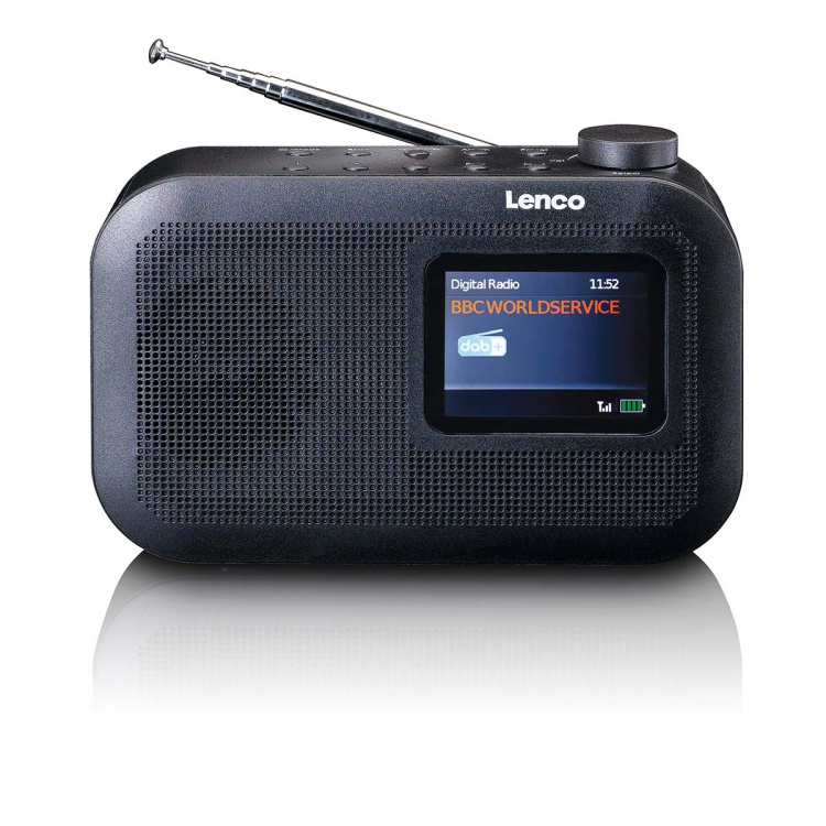 Lenco Draagbare DAB+/FM-radio met Bluetooth-kleurendisplaybatterij Zwart Lenco Draagbare DAB+/FM-radio met Bluetooth-kleurendisplaybatterij Zwart