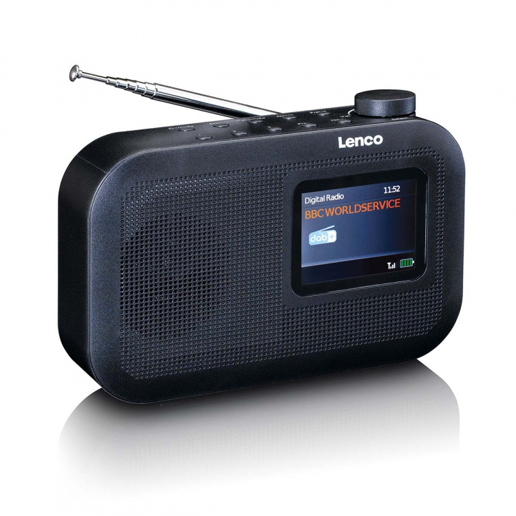 Lenco Draagbare DAB+/FM-radio met Bluetooth-kleurendisplaybatterij Zwart Lenco Draagbare DAB+/FM-radio met Bluetooth-kleurendisplaybatterij Zwart