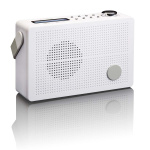 Lenco Draagbare DAB+/FM-radio met alarmfunctie Wit