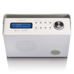 Lenco Draagbare DAB+/FM-radio met alarmfunctie Wit