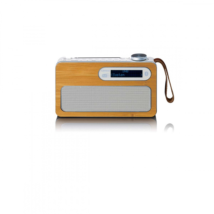 Lenco Draagbare DAB+ radio met Bluetooth® Milieuvriendelijk bamboe