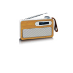 Lenco Draagbare DAB+ radio met Bluetooth® Milieuvriendelijk bamboe