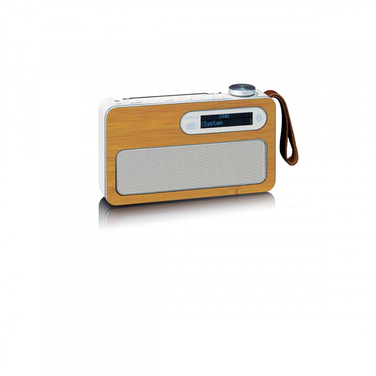 Lenco Draagbare DAB+ radio met Bluetooth® Milieuvriendelijk bamboe