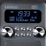 Lenco Draagbare DAB+ FM-radio met Bluetooth® en AUX-ingang, oplaadbare batterij Zwart