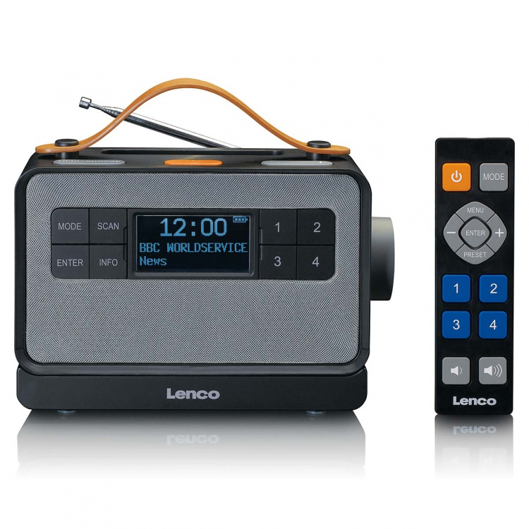 Lenco Draagbare FM/DAB+ radio met grote knoppen en  Lenco Draagbare FM/DAB+ radio met grote knoppen en