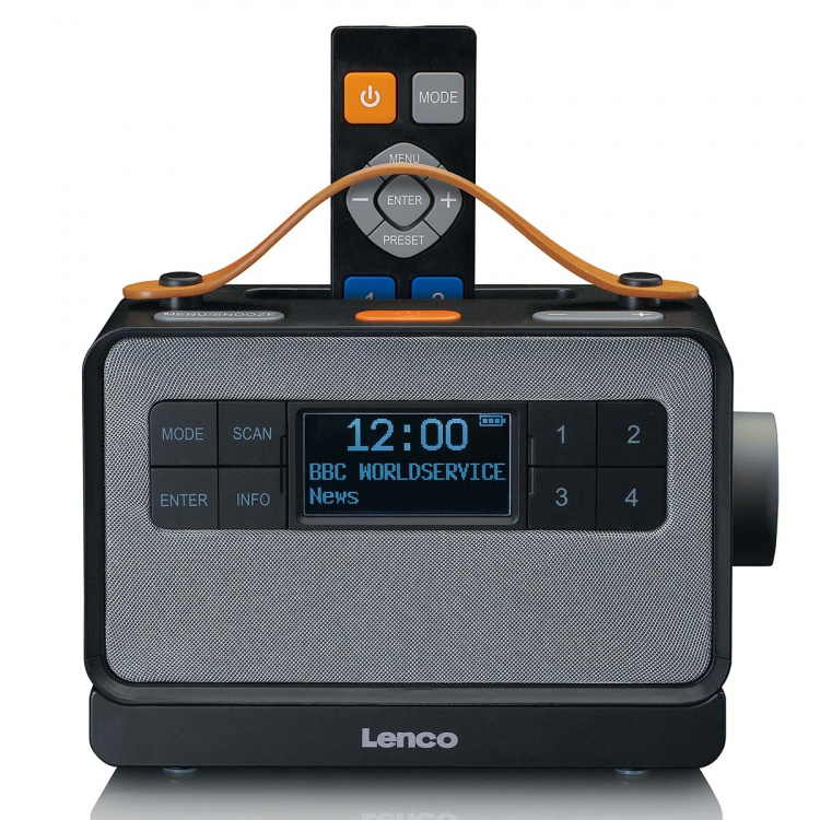 Lenco Draagbare FM/DAB+ radio met grote knoppen en  Lenco Draagbare FM/DAB+ radio met grote knoppen en