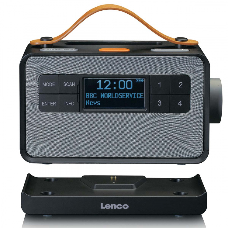 Lenco Draagbare FM/DAB+ radio met grote knoppen en  Lenco Draagbare FM/DAB+ radio met grote knoppen en