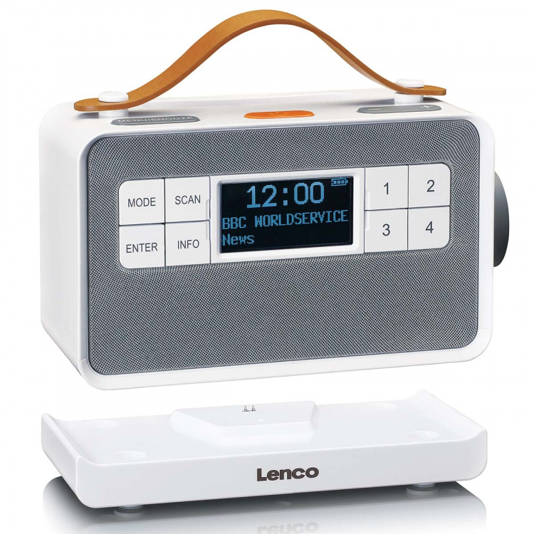Lenco Draagbare FM/DAB+ radio met grote knoppen en 
