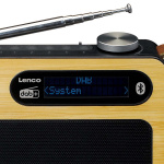 Lenco Draagbare DAB+/ FM-radio met Bluetooth® Bamboo Zwart Lenco Draagbare DAB+/ FM-radio met Bluetooth® Bamboo Zwart
