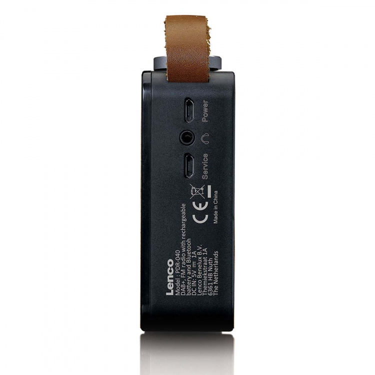 Lenco Draagbare DAB+/ FM-radio met Bluetooth® Bamboo Zwart Lenco Draagbare DAB+/ FM-radio met Bluetooth® Bamboo Zwart