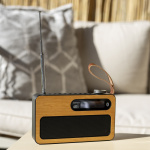 Lenco Draagbare DAB+/ FM-radio met Bluetooth® Bamboo Zwart Lenco Draagbare DAB+/ FM-radio met Bluetooth® Bamboo Zwart