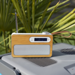 Lenco Draagbare DAB+/ FM-radio met Bluetooth® Bamboo Wit