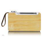 Lenco Draagbare DAB+/ FM-radio met Bluetooth® Bamboo Wit