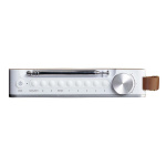 Lenco Draagbare DAB+/ FM-radio met Bluetooth® Bamboo Wit