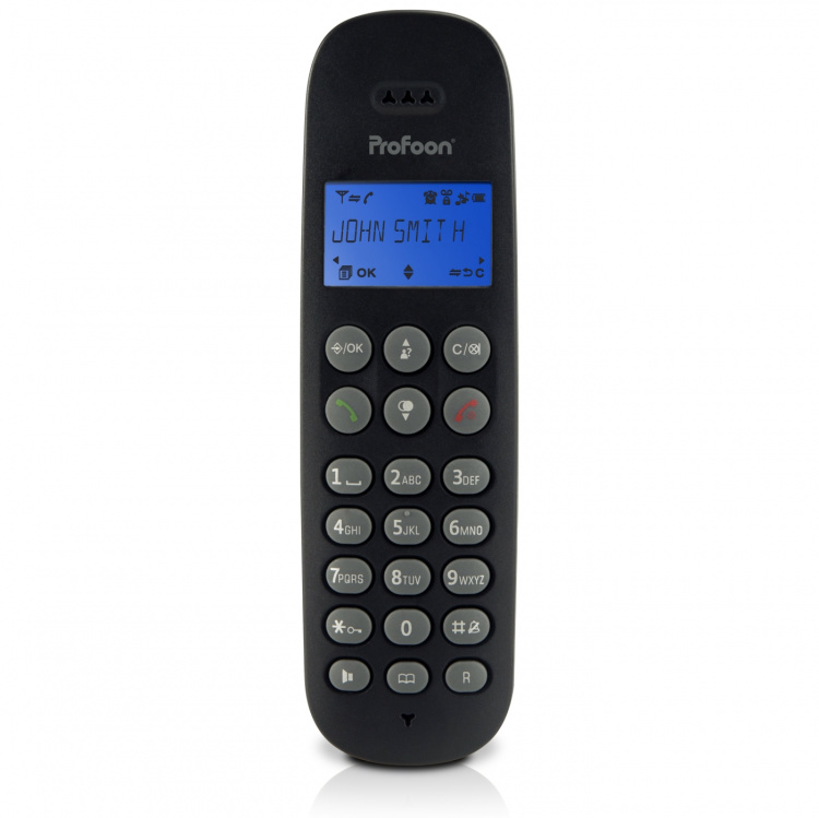Profoon Draadloze telefoon met 3 handsets Zwart