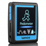 Lenco MP3/4-speler met stappenteller 4GB Blauw