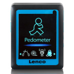 Lenco MP3/4-speler met stappenteller 4GB Blauw