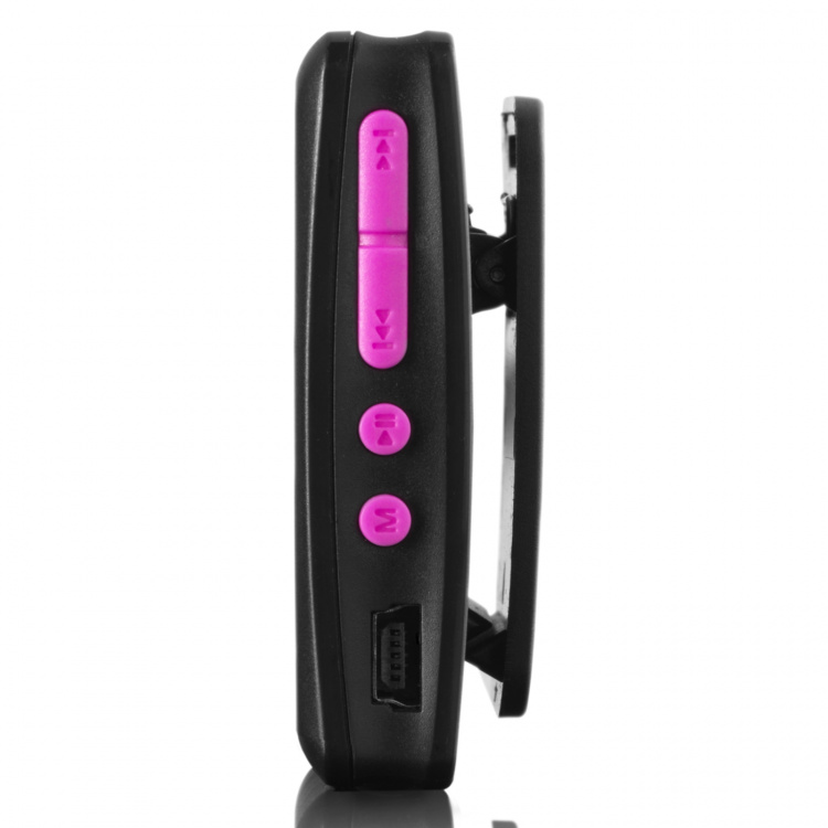 Lenco MP3/4-speler met stappenteller 4GB Roze