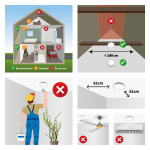 Alecto Rookmelder met geluiddempende knop 2-pak Wit Alecto Rookmelder met geluiddempende knop 2-pak Wit