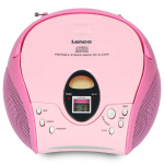 Lenco Draagbare FM-radio met CD Pink