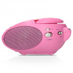 Lenco Draagbare FM-radio met CD Pink