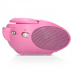Lenco Draagbare FM-radio met CD Pink