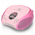 Lenco Draagbare FM-radio met CD Pink