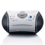Lenco Draagbare CD-speler met FM-radio en Bluetooth® Wit / Zwart