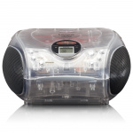 Lenco Draagbare stereo FM-radio met CD-speler Transparant Lenco Draagbare stereo FM-radio met CD-speler Transparant