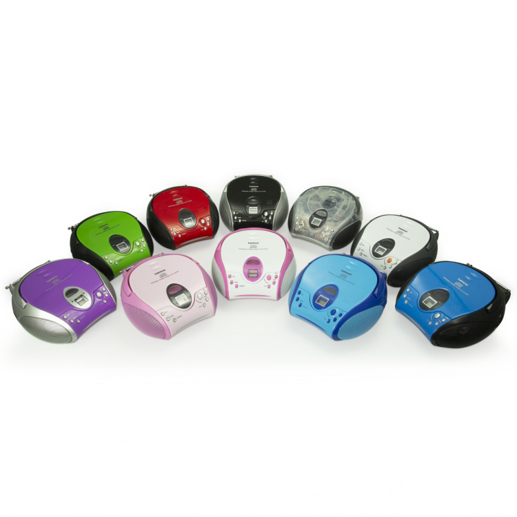 Lenco Draagbare stereo FM-radio met CD-speler Transparant Lenco Draagbare stereo FM-radio met CD-speler Transparant