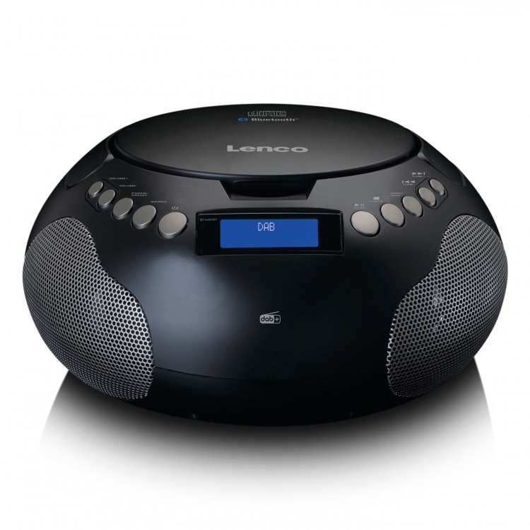 Lenco Boombox met DAB+/ FM-radio en Bluetooth® Zwart