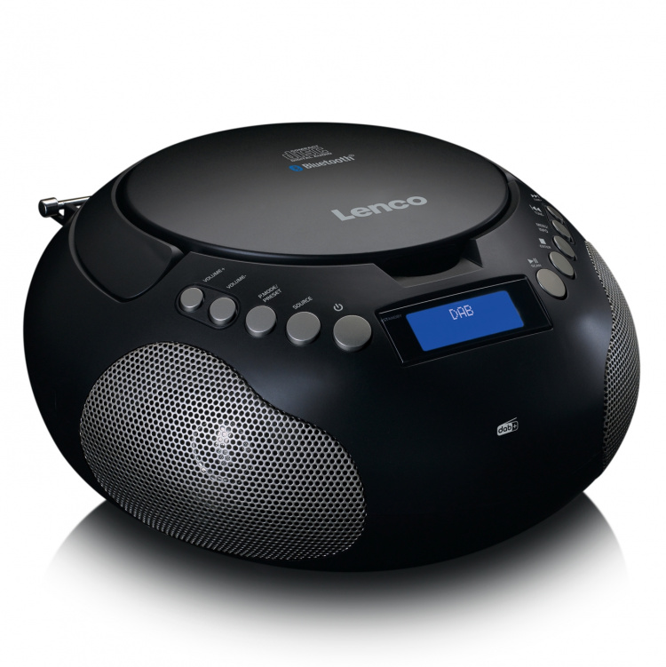 Lenco Boombox met DAB+/ FM-radio en Bluetooth® Zwart