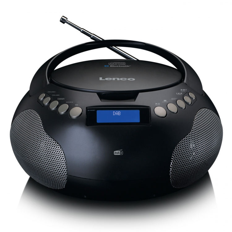 Lenco Boombox met DAB+/ FM-radio en Bluetooth® Zwart