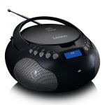 Lenco Boombox met DAB+/ FM-radio en Bluetooth® Zwart