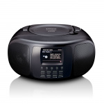 Lenco Draagbare internetradio met DAB+/FM, Bluetooth®, CD-speler en groot LCD-kleurenscherm Zwart